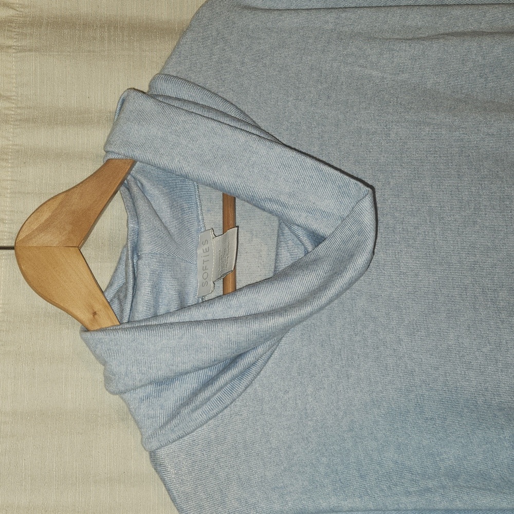 Softies 36" cowl neck dream lounger sky blue size L/XL - Picture 4 of 12